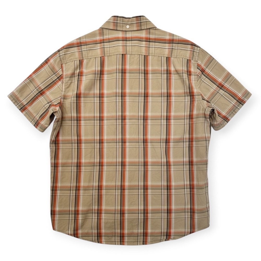 Urban Pipeline Button Down Tan Orange Plaid Excellent XL Mens - Picture 2 of 7